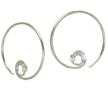 Hoops - Spiral L - Silver