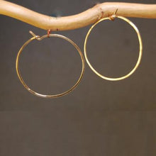 Hoop Earrings - Medium - Silver