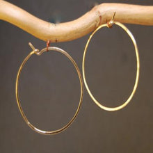 Hoop Earrings - XL - Gold