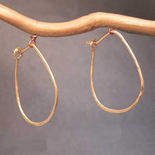 Hoop Earrings - Small Teardrop - RoseGold