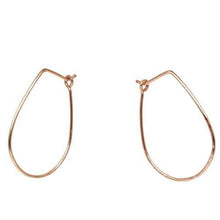 Hoop Earrings - Small Teardrop - RoseGold