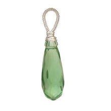Long green crystal - Gold