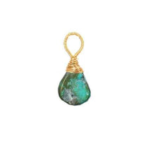 Green veined turquoise - Silver